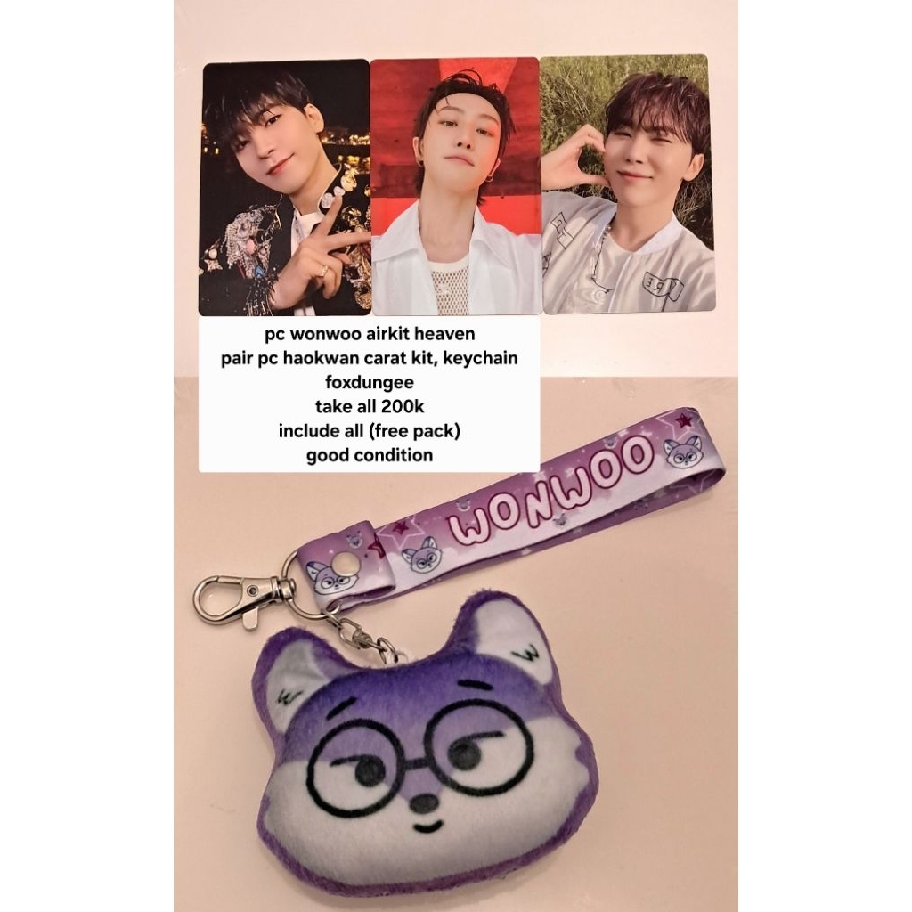 ready official photocard seventeen wonwoo airkit heaven album pair the8 minghao seungkwan carat memb