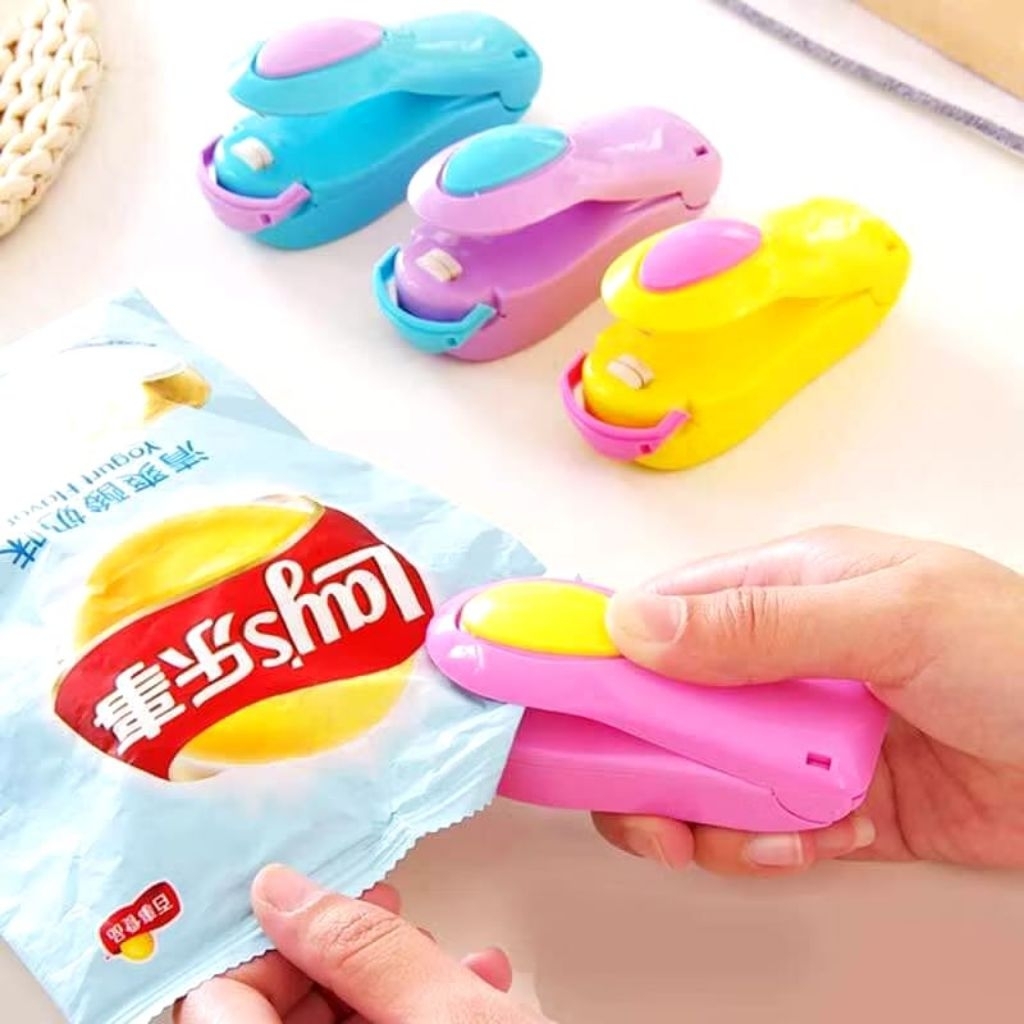 Hand Sealer Alat Perekat Plastik Elektrik dengan baterai Alat Perekat Kemasan Snack Plastik Sealer