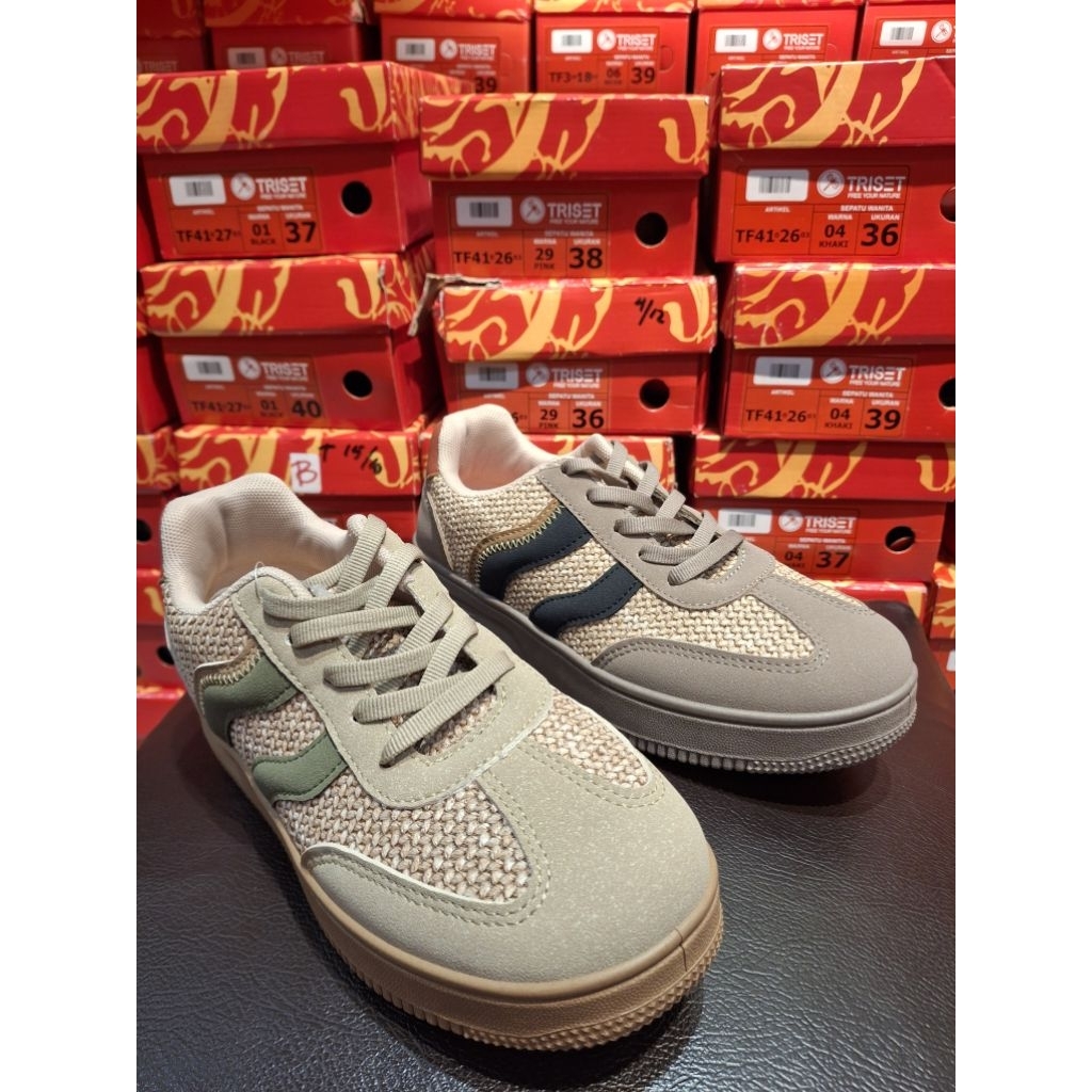 Triset sepatu sneakers tali wanita comfort & ori size 36-40