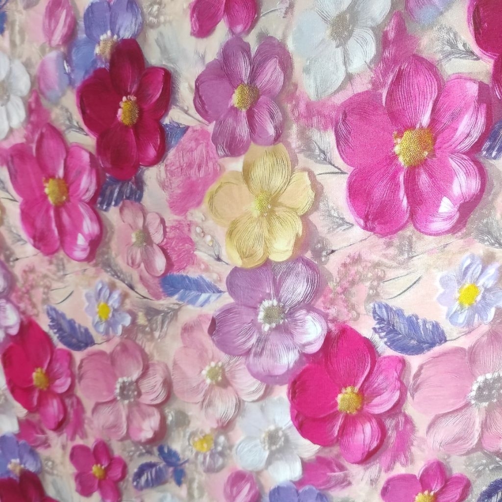 Kain Katun Rayon Viscose Premium | Katun Rayon | Rayon Motif | Kain Daster | Pajamas/Mukena/Gamis