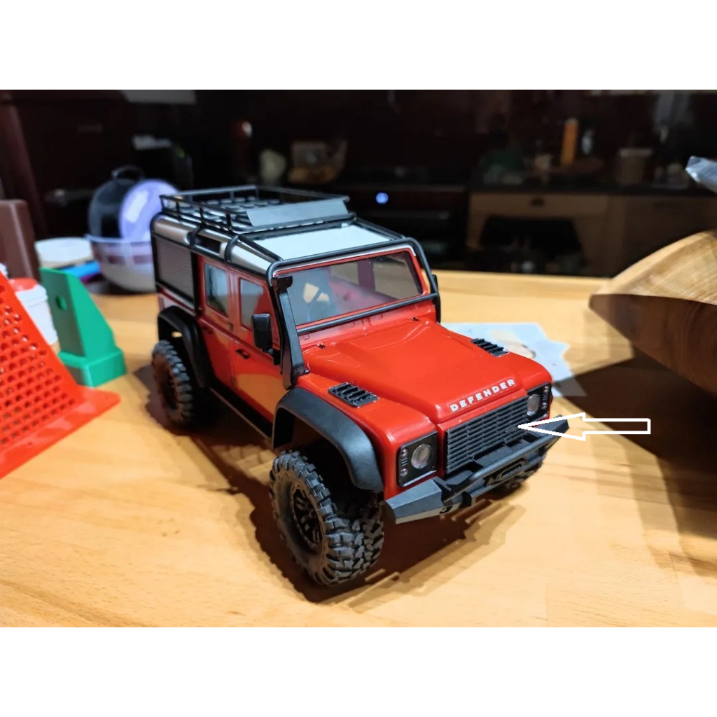 Traaxas TRX-4M Defender Radiator Grill. ---- jasa cetak 3d print aksesoris RC Car Traxxass trx4m lan