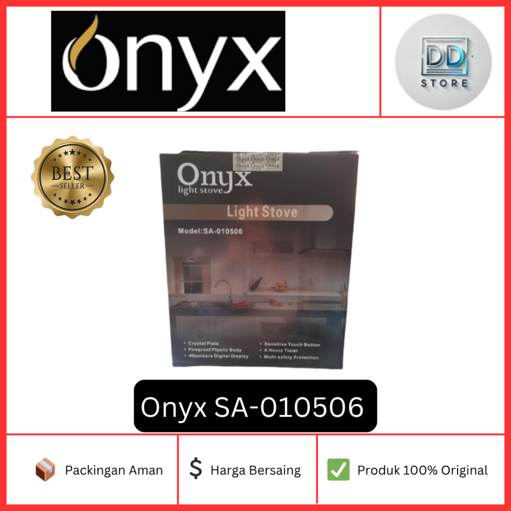 Onyx Kompor Listrik Light Stove SA-010506 dengan Crystal Panel Body & Multi-function Engine Display 