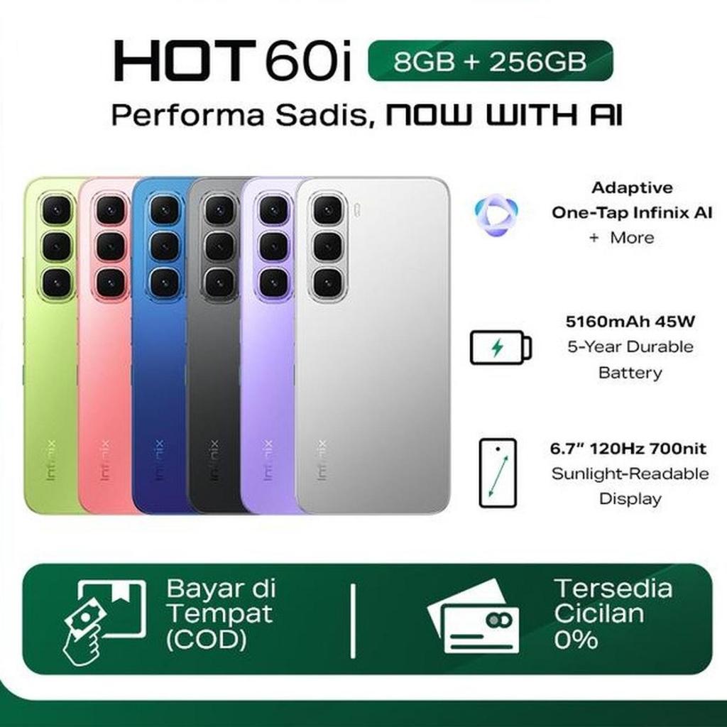 Infinix Hot 60i 8/256GB 50MP 120Hz 5160mAh NFC
