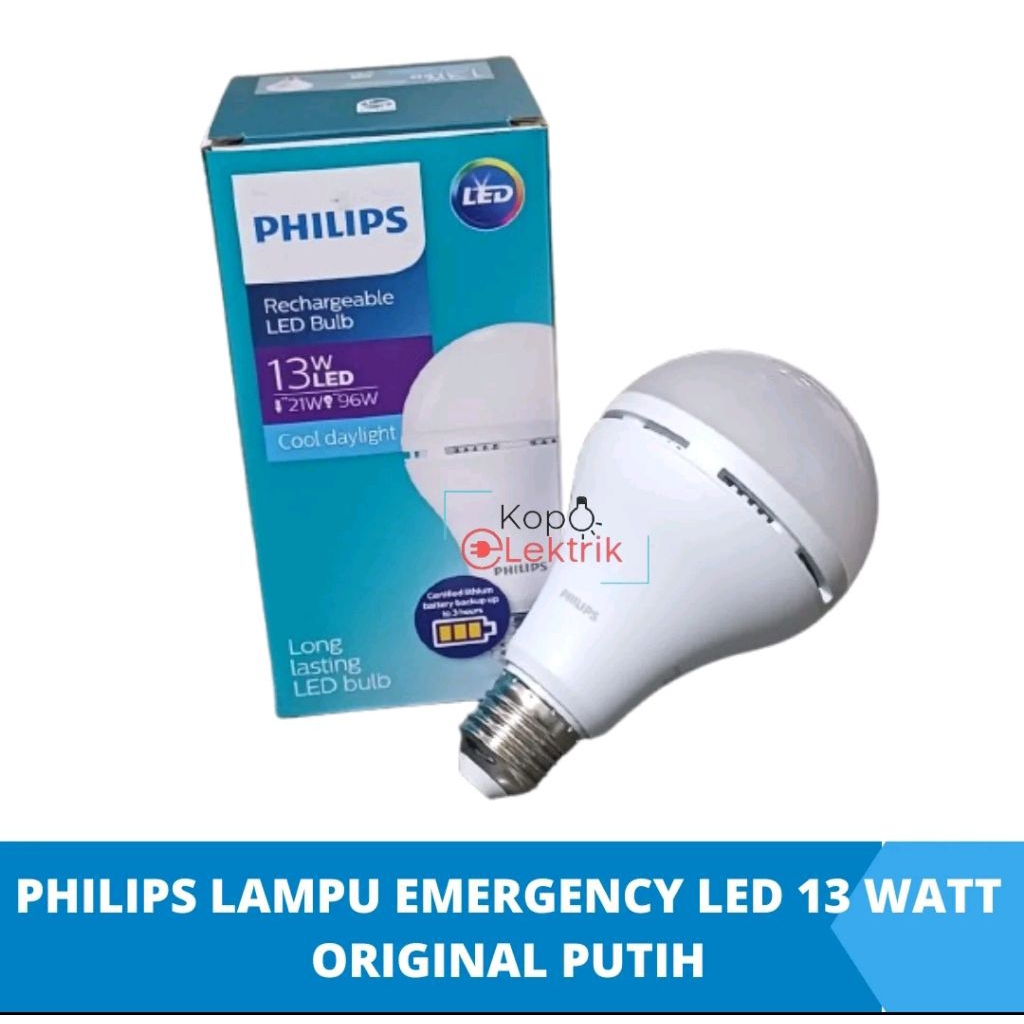 Lampu emergency Philips otomatis mati lampu menyala tahan lama