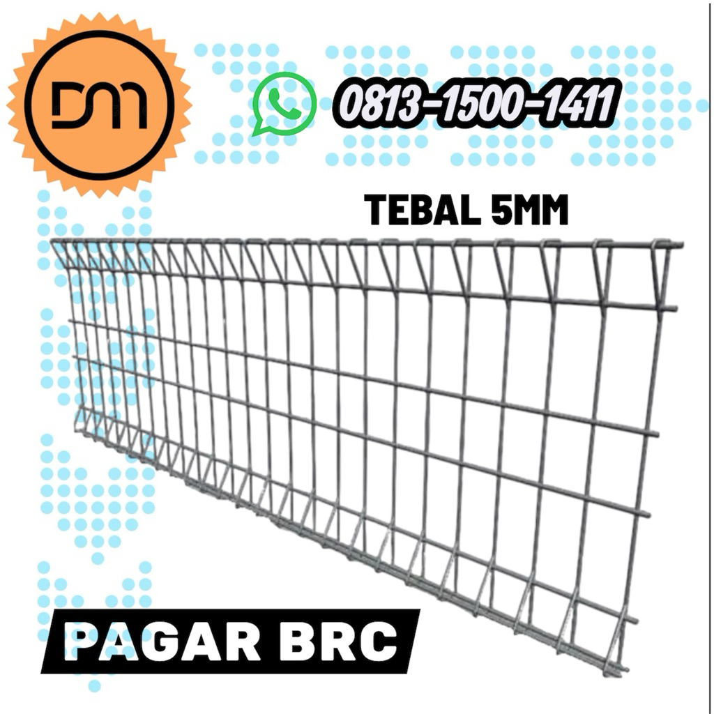 DM - PAGAR BRC GALVANIS / BRC FENCE GALVANIZED EKONOMIS PABRIKASI TERMURAH / PAGAR BRC ANTI KARAT