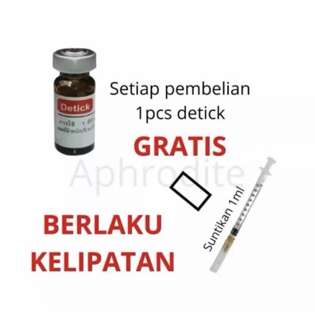 Obat Kutu DETICK 3 ml (20-40) Kucing Anjing Kelinci 3ml