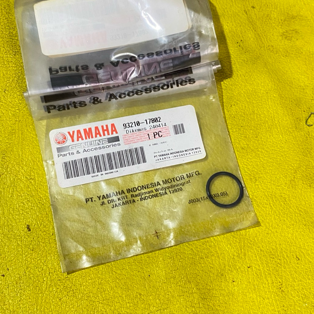 Karet Oring O-ring Injektor Yamaha Xeon Rc gt125 original YGP 93210-17802