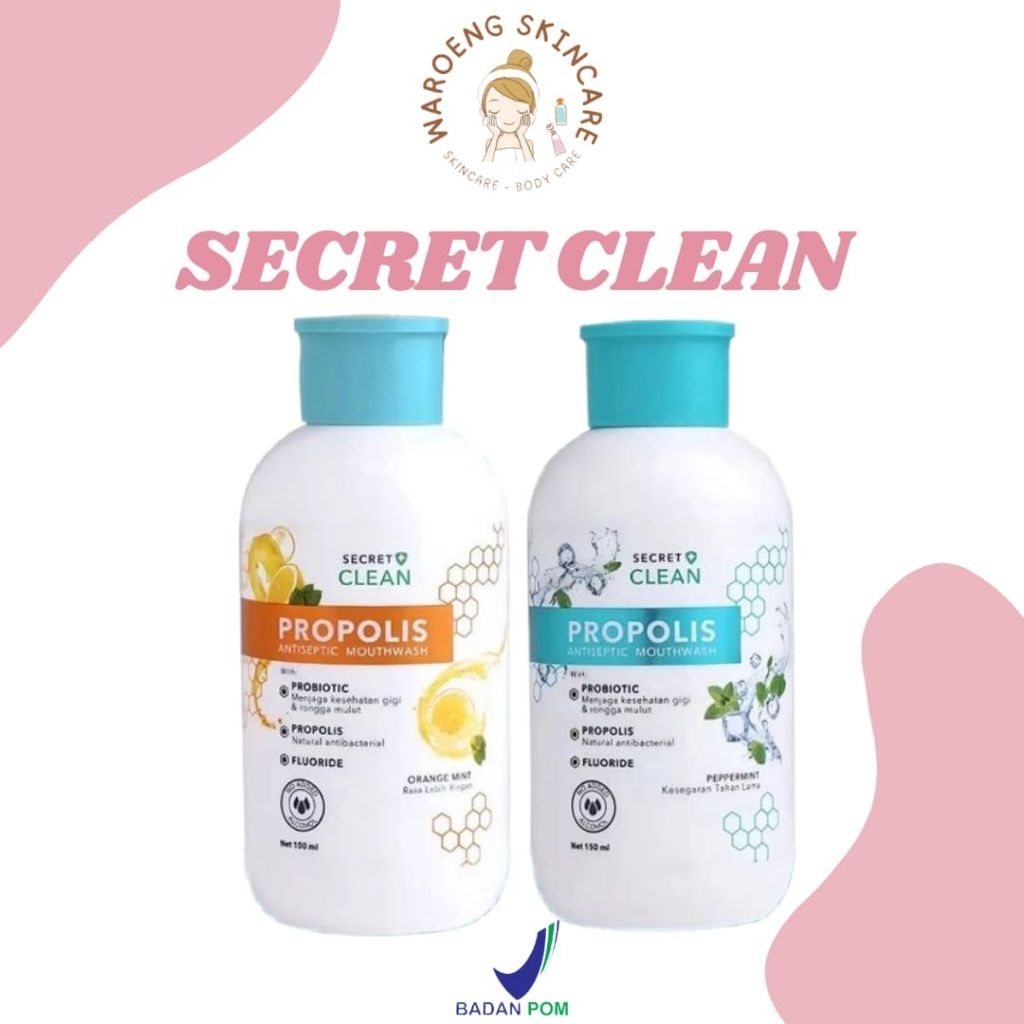 [READY] SECRET CLEAN PROPOLIS / SECRET CLEAN / SECRET / SECRET CLEAN PROPOLIS ANTISEPTIC MOUTHWASH