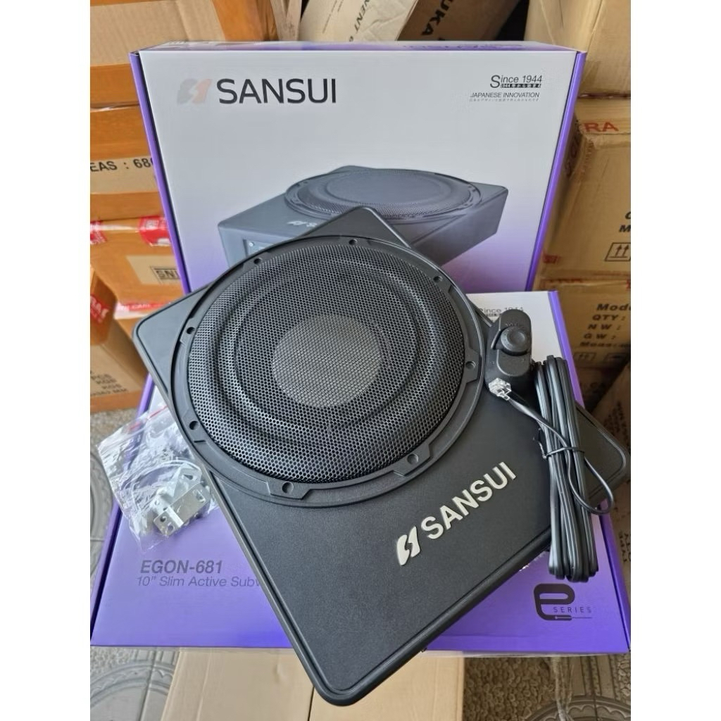 Subwoofer Kolong Aktif Sansui 10 inch / Sub Kolong Mobil