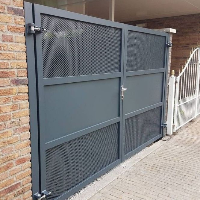 pagar rumah bahan besi holo dan plat perforated kokoh dan anti karat