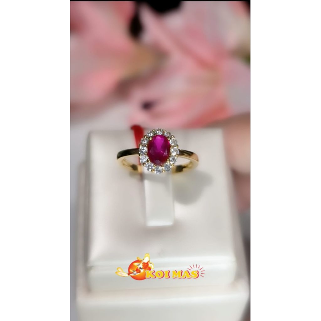 Cincin Emas Lady Diana Gold 16K KOI MAS
