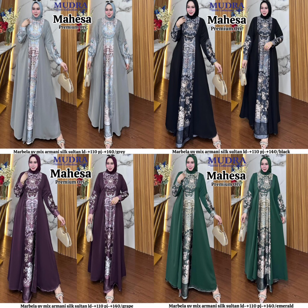 GAMIS DRESS MAHESA ORIGINAL BY MUDRA