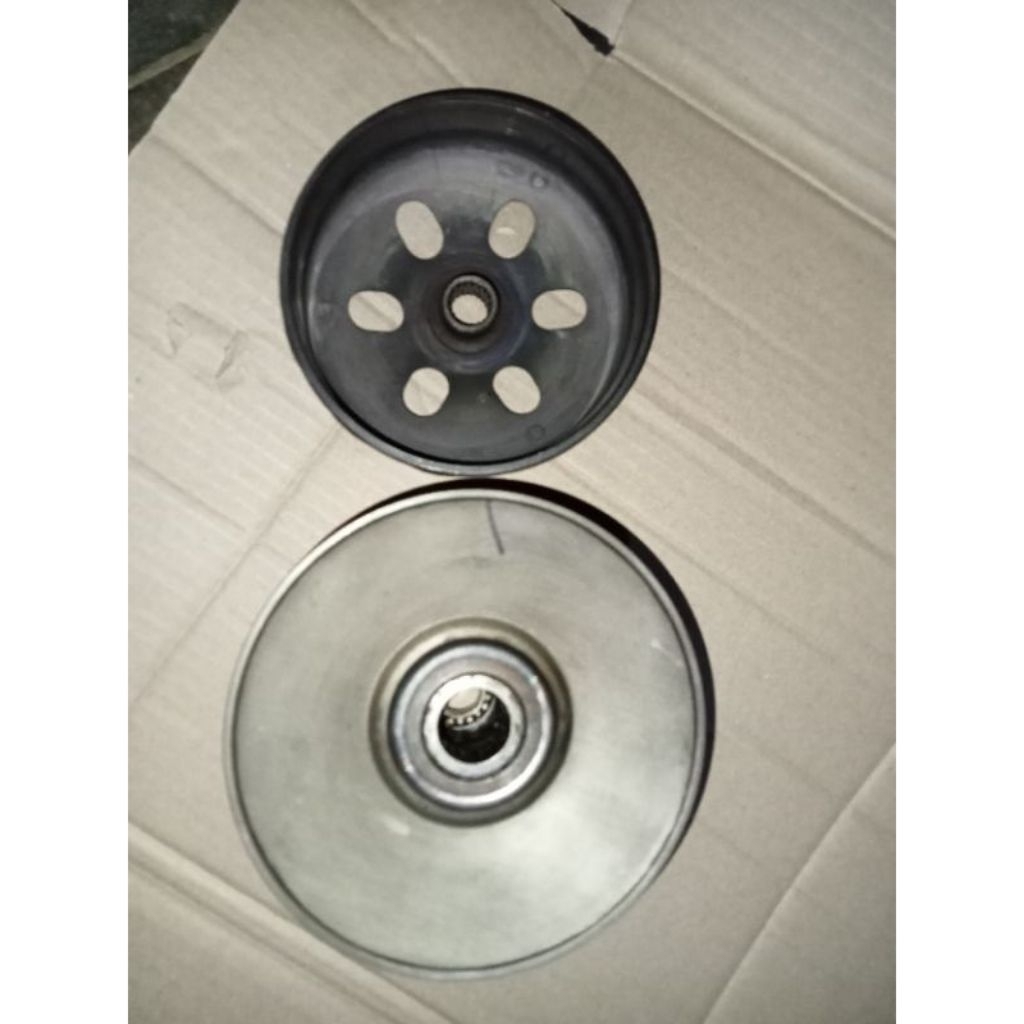 pully assy komplit beat karbu, spacy karbu KVY original copotan