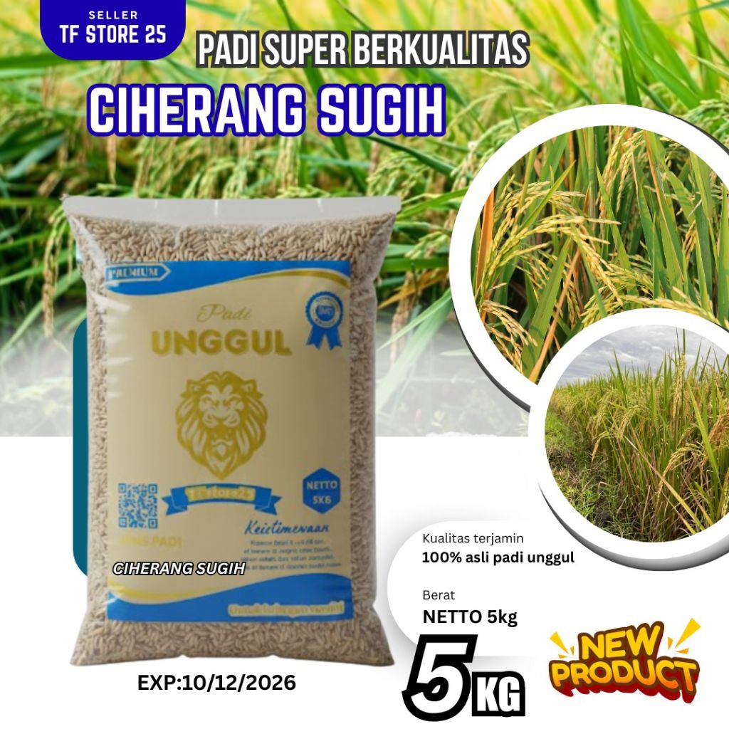 Benih padi CIHERANG SUGIH bibit unggul super premium 100% asli