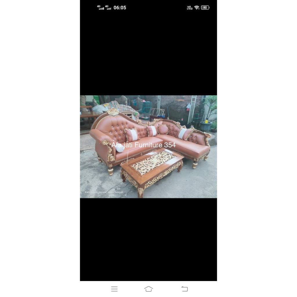 Sofa Tamu Ukir Sudut Jati Ukir Minimalis Klasik Kursi Sofa Ruang Tamu Ukir Jati Minimalis