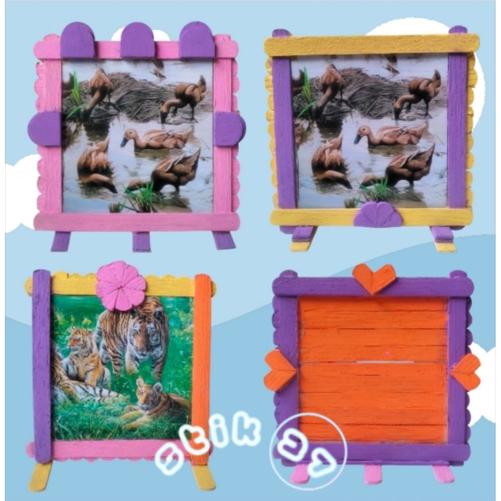 Frame / Bingkai Foto dari stik es krim