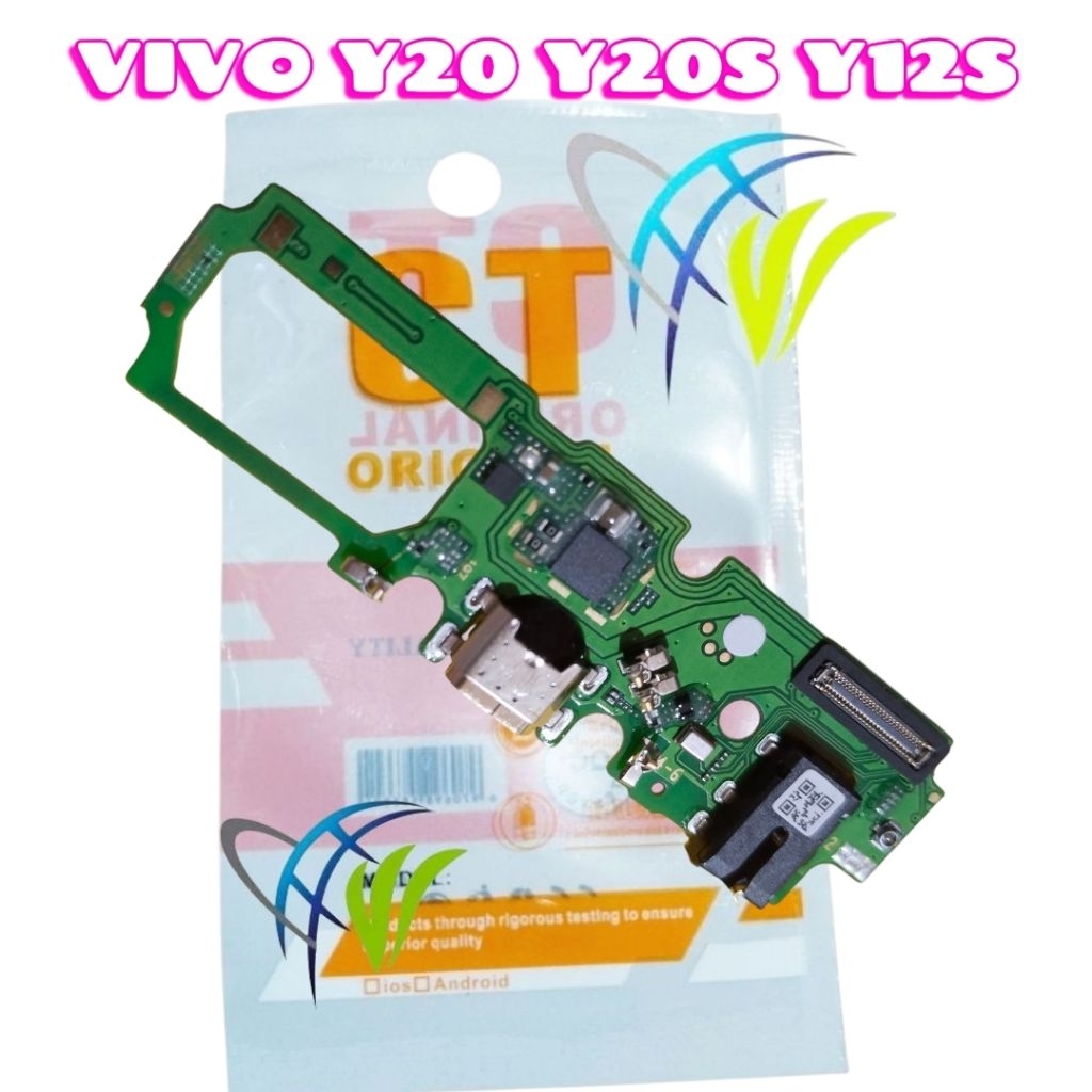 PAPAN CAS VIVO Y20 Y20s Y12s ORIGINAL | KONEKTOR CHARGER PCB BOARD HP