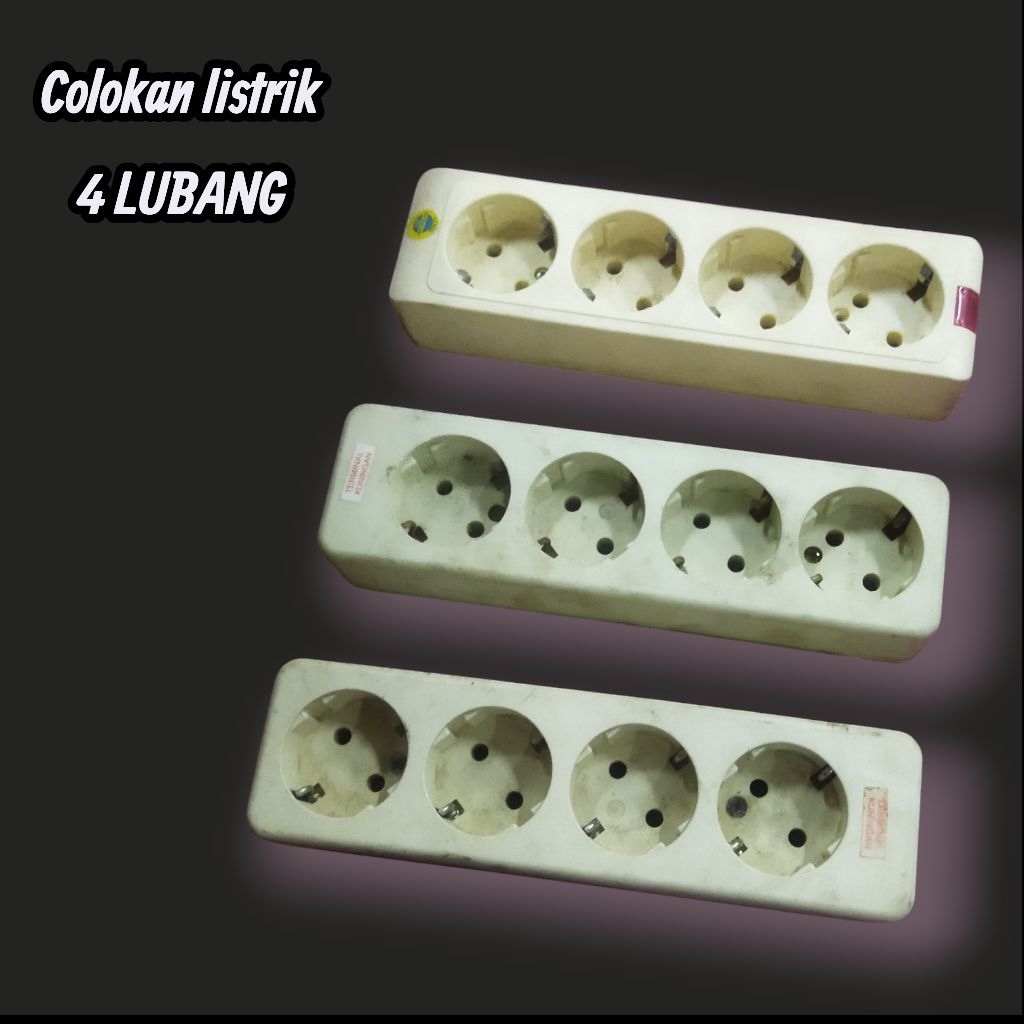 Stop Kontak / Terminal Listrik 4 Lubang