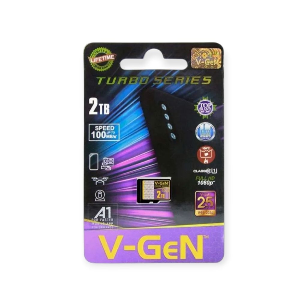 Memori Card Micro SD 2 TB V-Gen Memory TF Class 10 Turbo 2tb Vgen Original