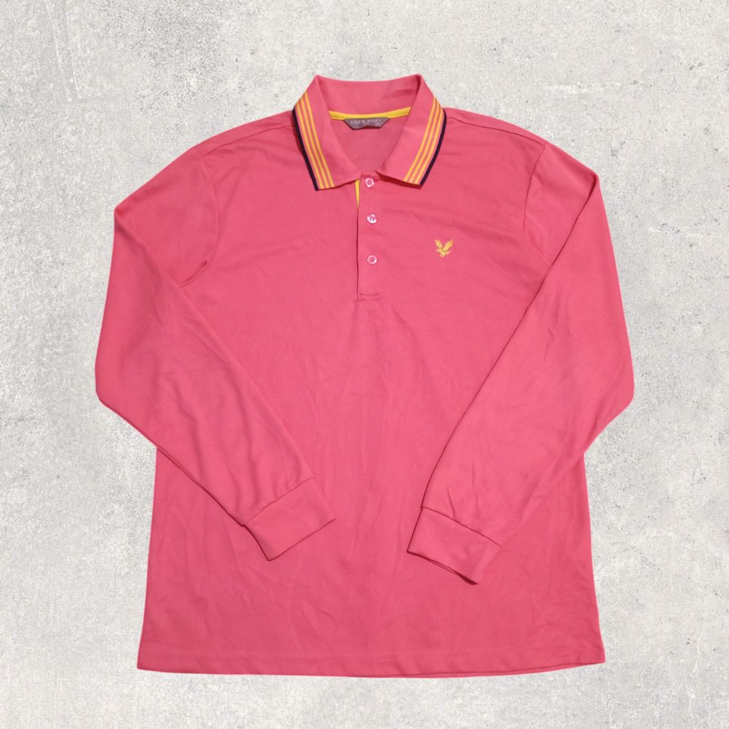POLO SHIRT BY LYLE & SCOTT LONG SLEEVE SECOND ORIGINAL