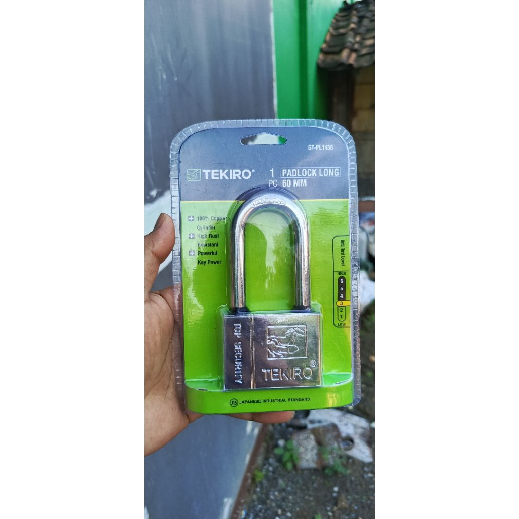 Tekiro gembok gudang ruko 60mm leher panjang