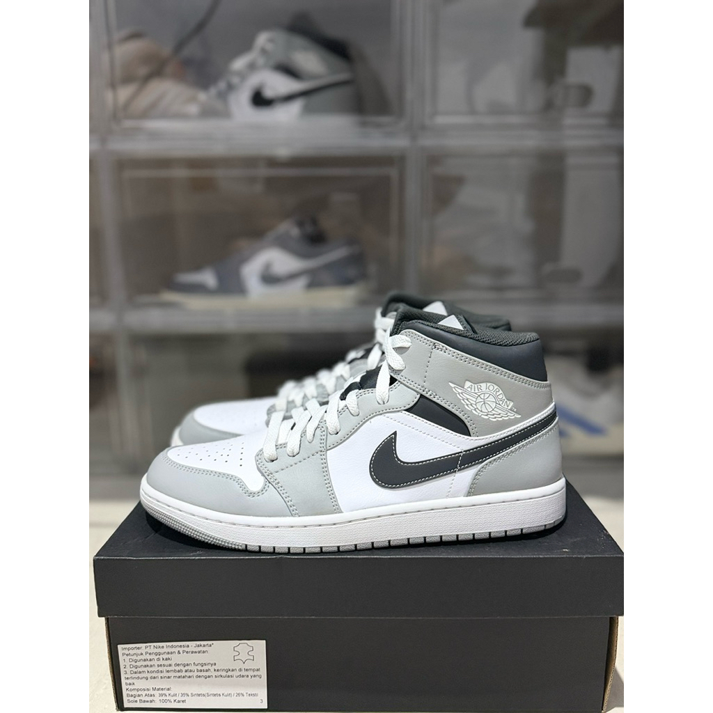 AIR JORDAN 1 MID GREY SIZE 44 BNIB