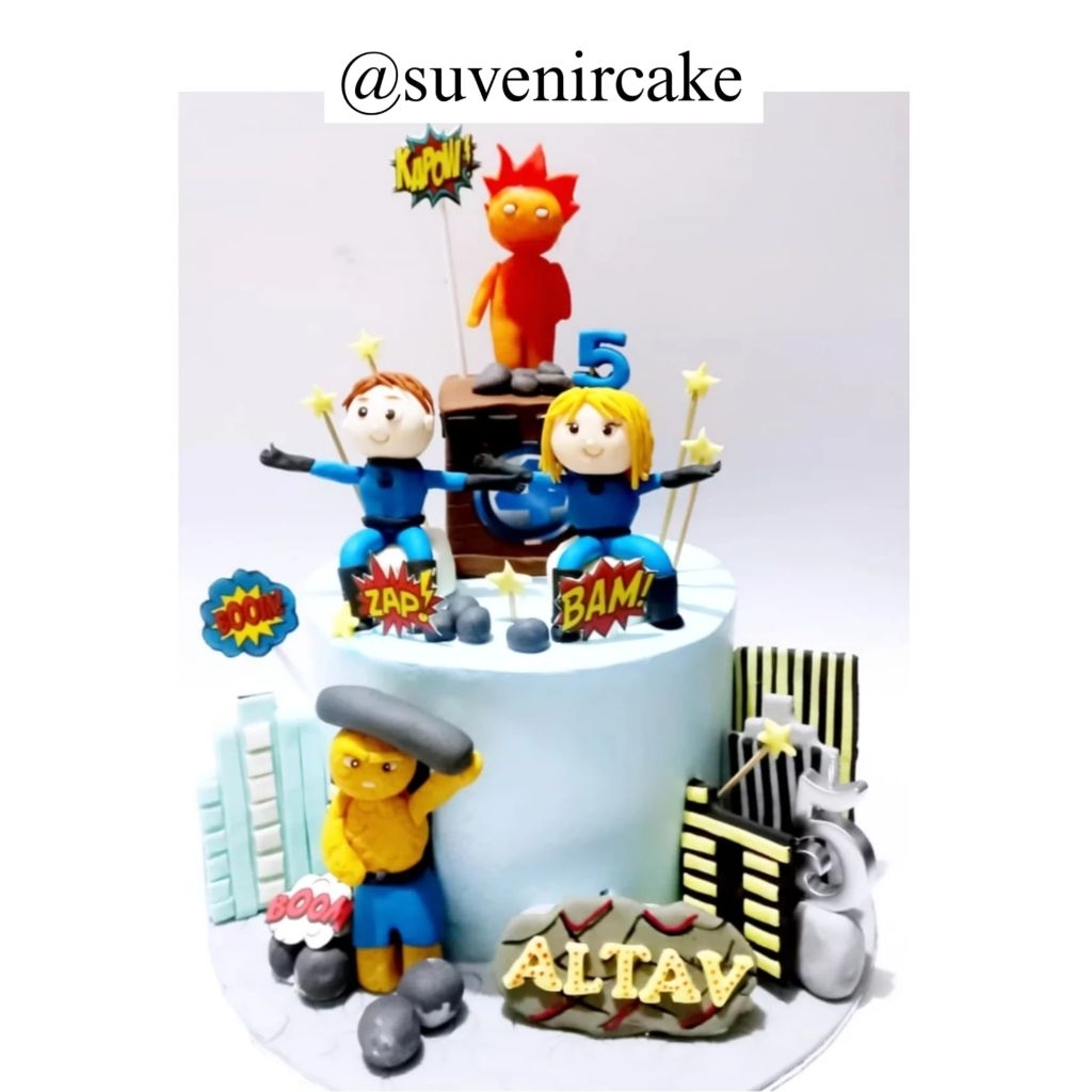 cake fantastic four/fantastic four cake/birthday cake fantastic four/fantasticfour bday cake