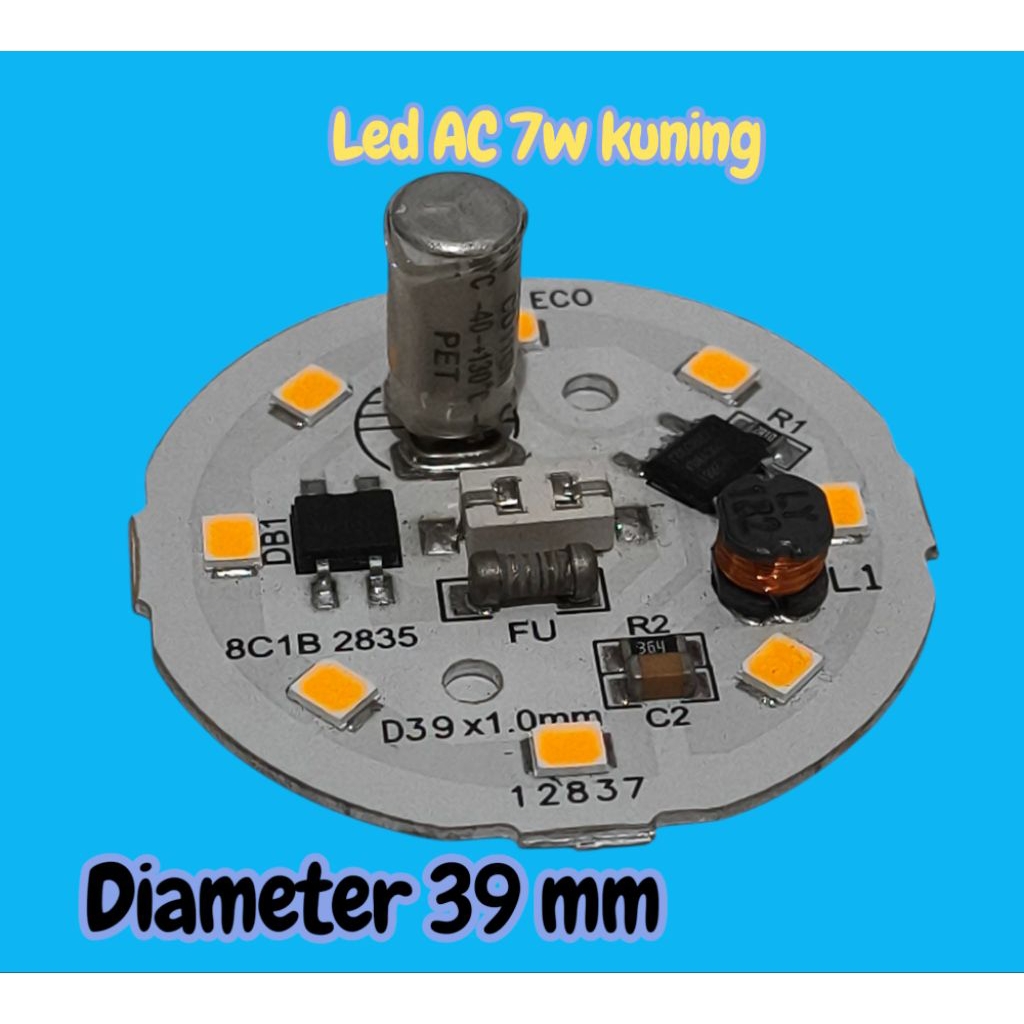 PCB LED AC 7w CAHAYA KUNING