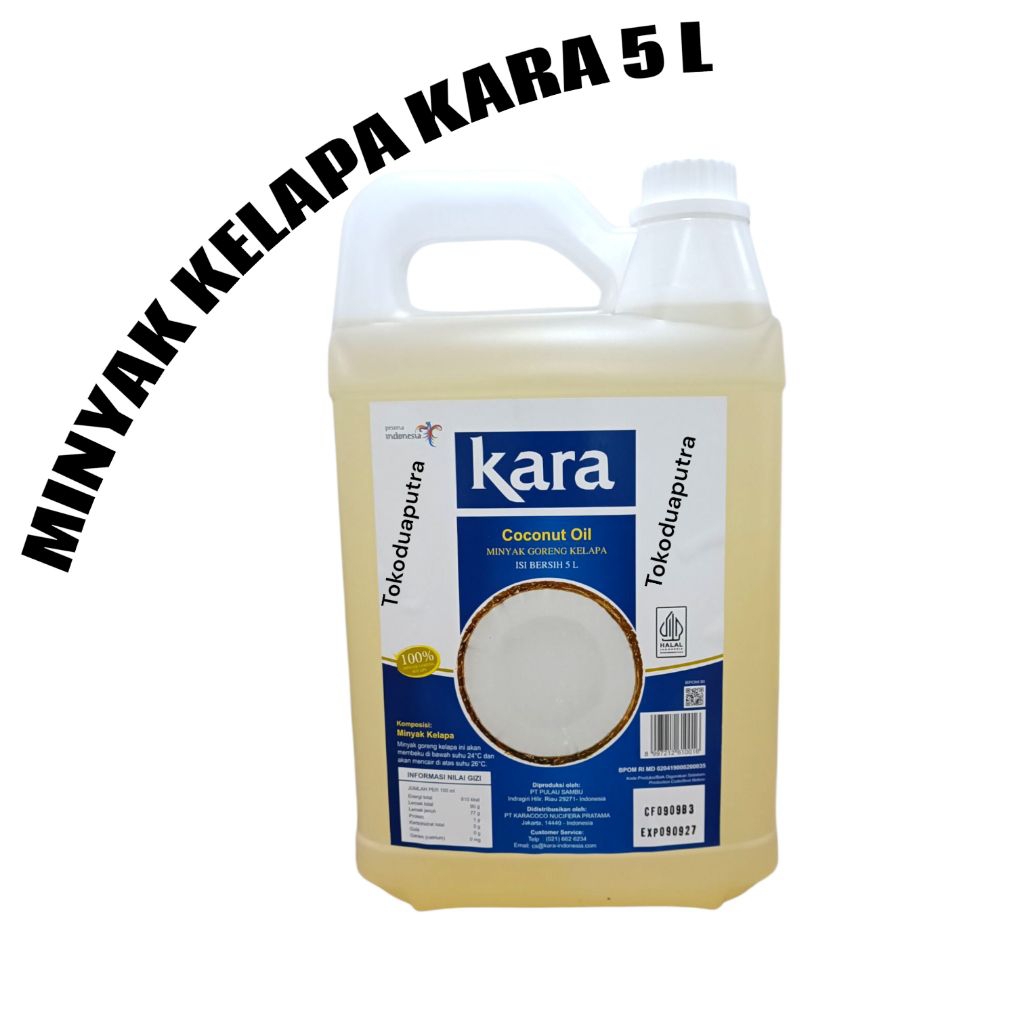 Minyak Goreng Kelapa Kara 5 Liter / coconut oil kara / Kara 5 Liter / Kara Coconut Oil /Minyak Kara 