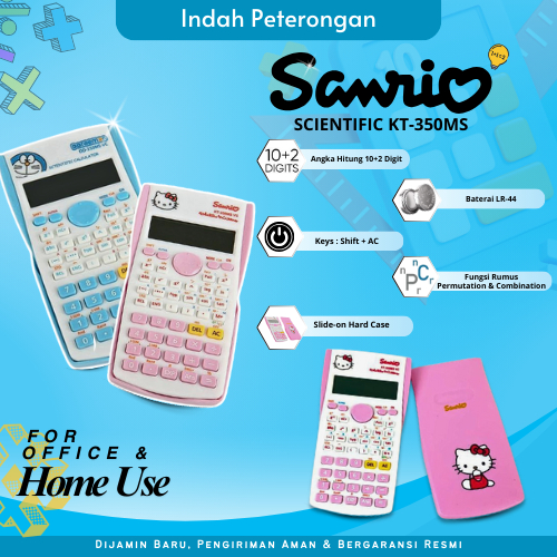 KALKULATOR SCIENTIFIC Scientific KT-350MS VC/KALKULATOR LENGKAP/KALKULATOR SEKOLAH/KALKULATOR MATEMA
