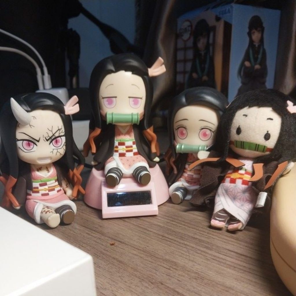 (UPDATED) Serba Nezuko Kamado Potetto Figure, Yura yura solar, potetto plush Demon Slayer / Kimetsu 