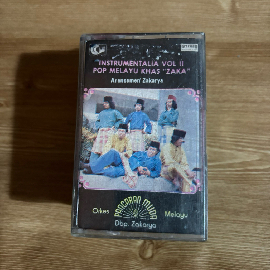 ORIGINAL KASET PITA INSTRUMENTALIA VOL II 2 POP MELAKU KHAS ZAKA ARANSEMEN ZAKARYA ORKES MELAYU PANC