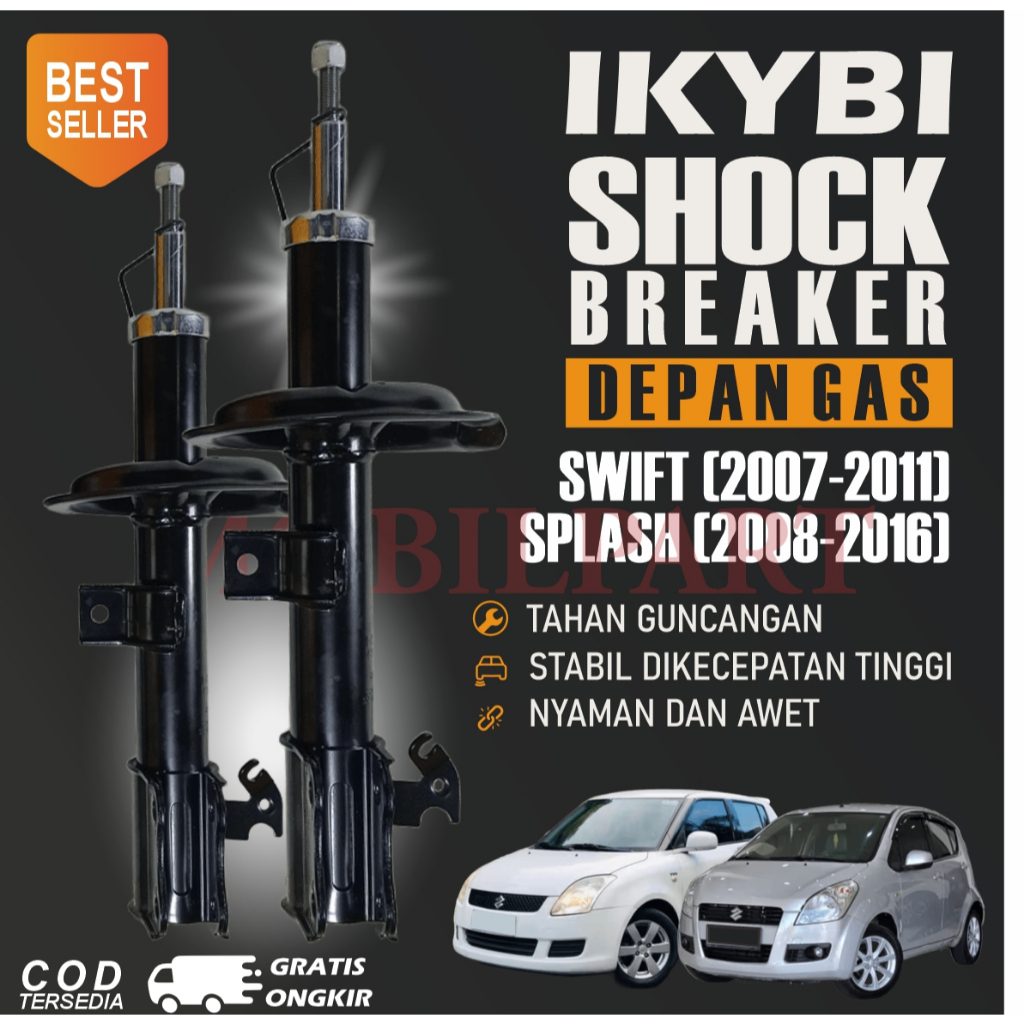 Shockbreaker Depan Gas Ikybi - Swift (2007-2011) Splash (2008-2016)