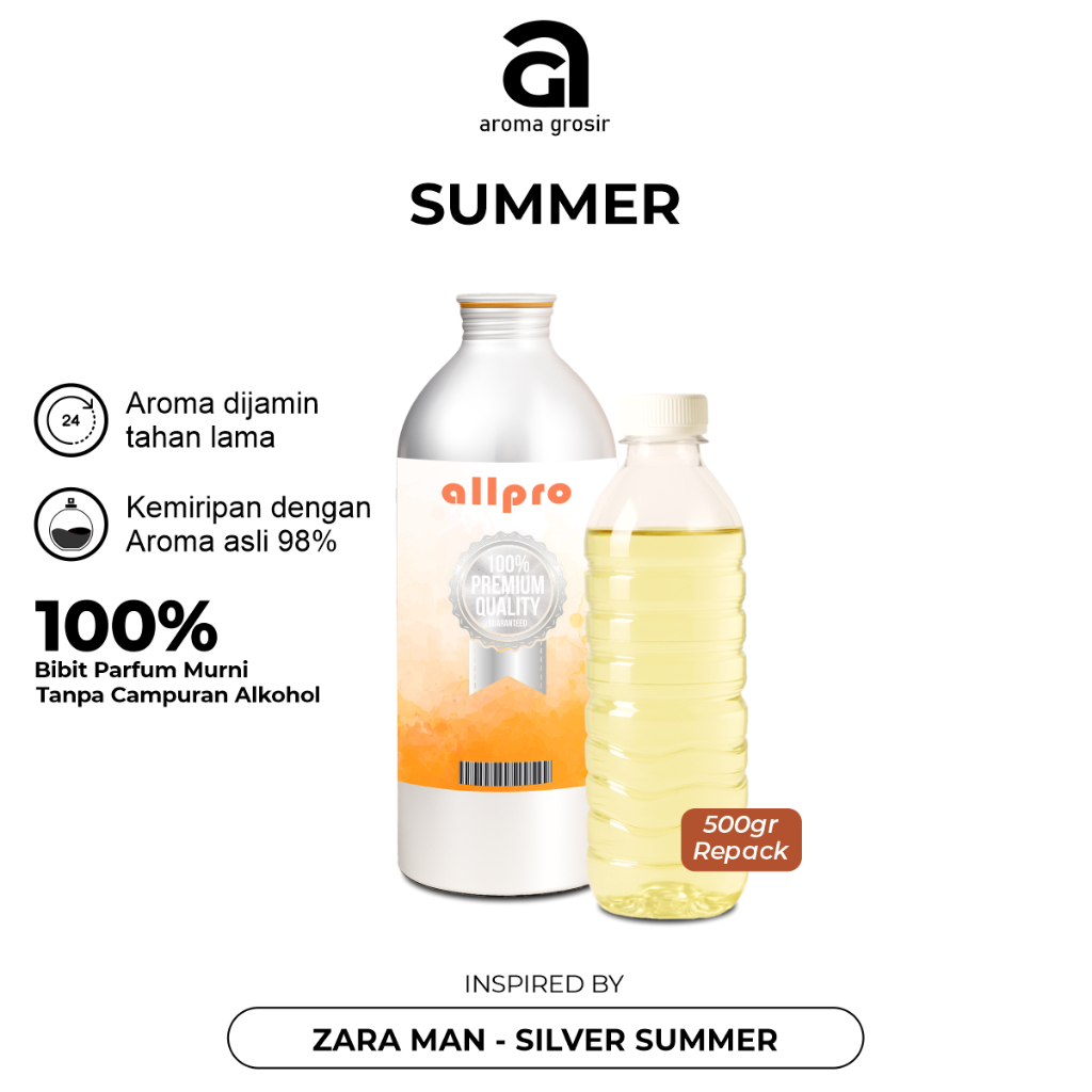 ALLPRO ZARA MAN - SILVER SUMMER BIBIT PARFUM SUMMER MURNI