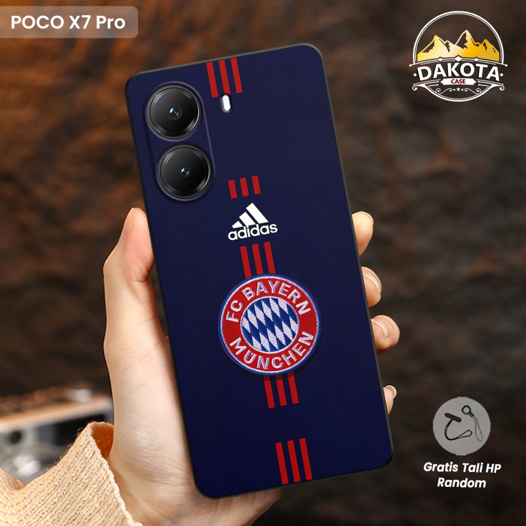 Casing Poco X7 Pro X7 X6 X6 Pro Motif Bayern M - Softcase silikon gratis aksesoris tali Case X5 X5 P
