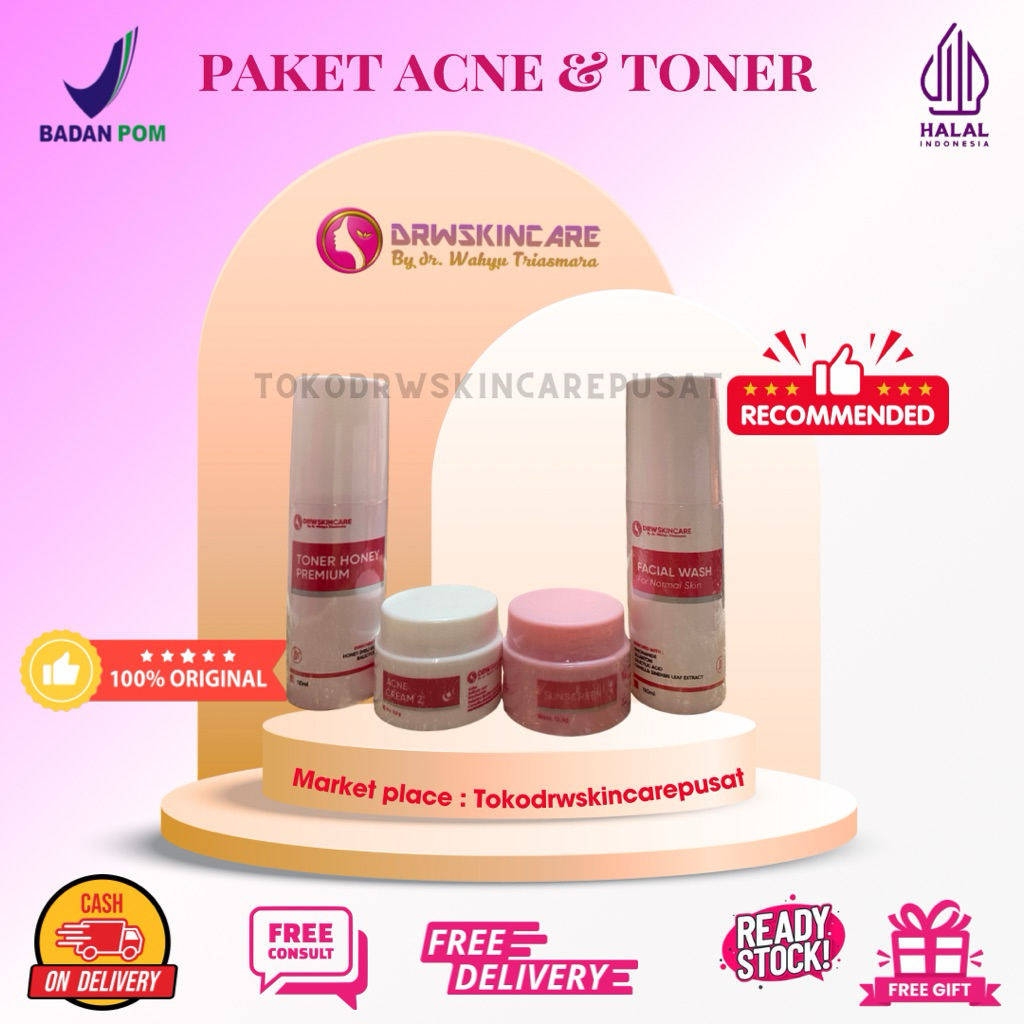 Drw Skincare Paket Acne + Toner Drw skincare(Spesial For You)