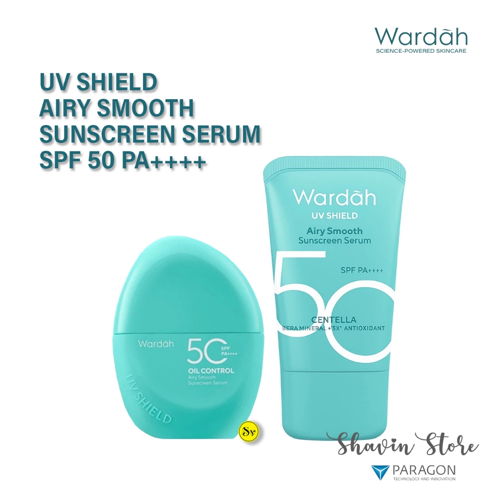 Wardah UV Shield Airy Smooth Sunscreen Serum SPF 50 PA++++ Tabir Surya Skincare Wardah BPOM
