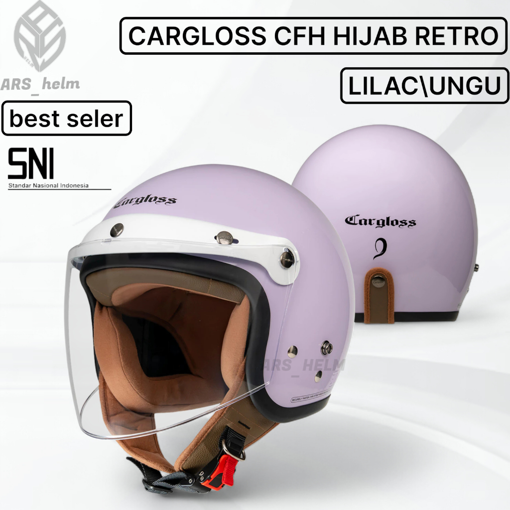 HELM CARGLOSS CFH HIJAB RETRO ORIGINAL | LILAC\UNGU