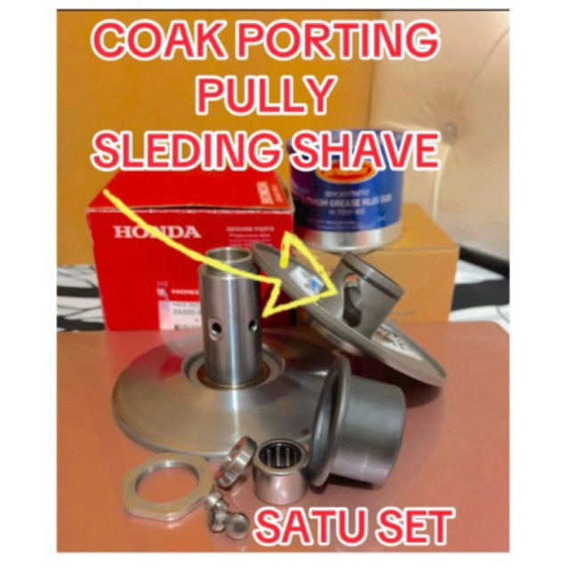 Aldijayaparts  _ satu set pully belakang coak porting adv 160  beat scopy vario pcx adv mio sporty m