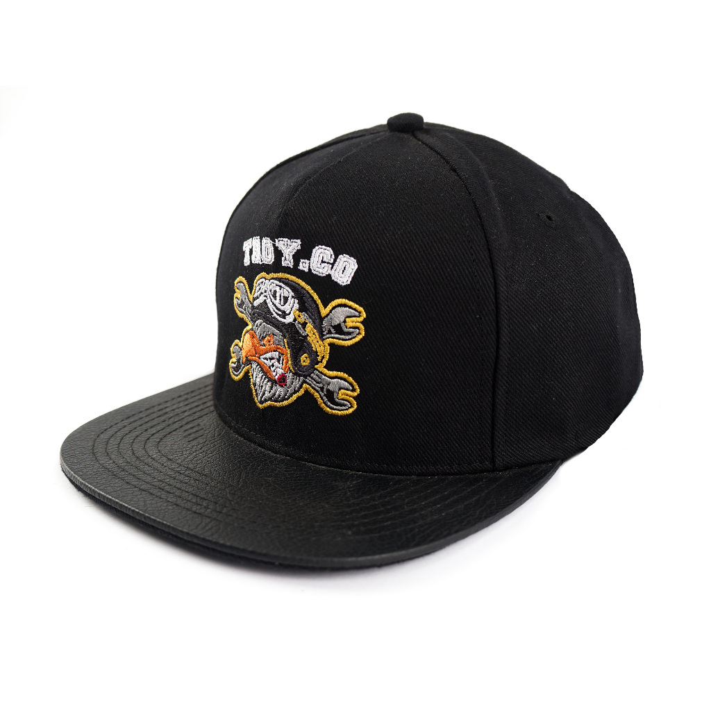 [Free Box] Troy Company Snapback Cap Hawk - Topi Hitam Snapback SND 3394