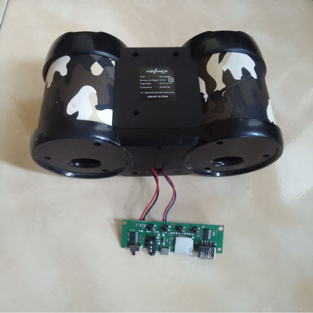Speaker bluetooth Advance TP 666 BT pakai module bluetooth speaker   - baca deskripsi
