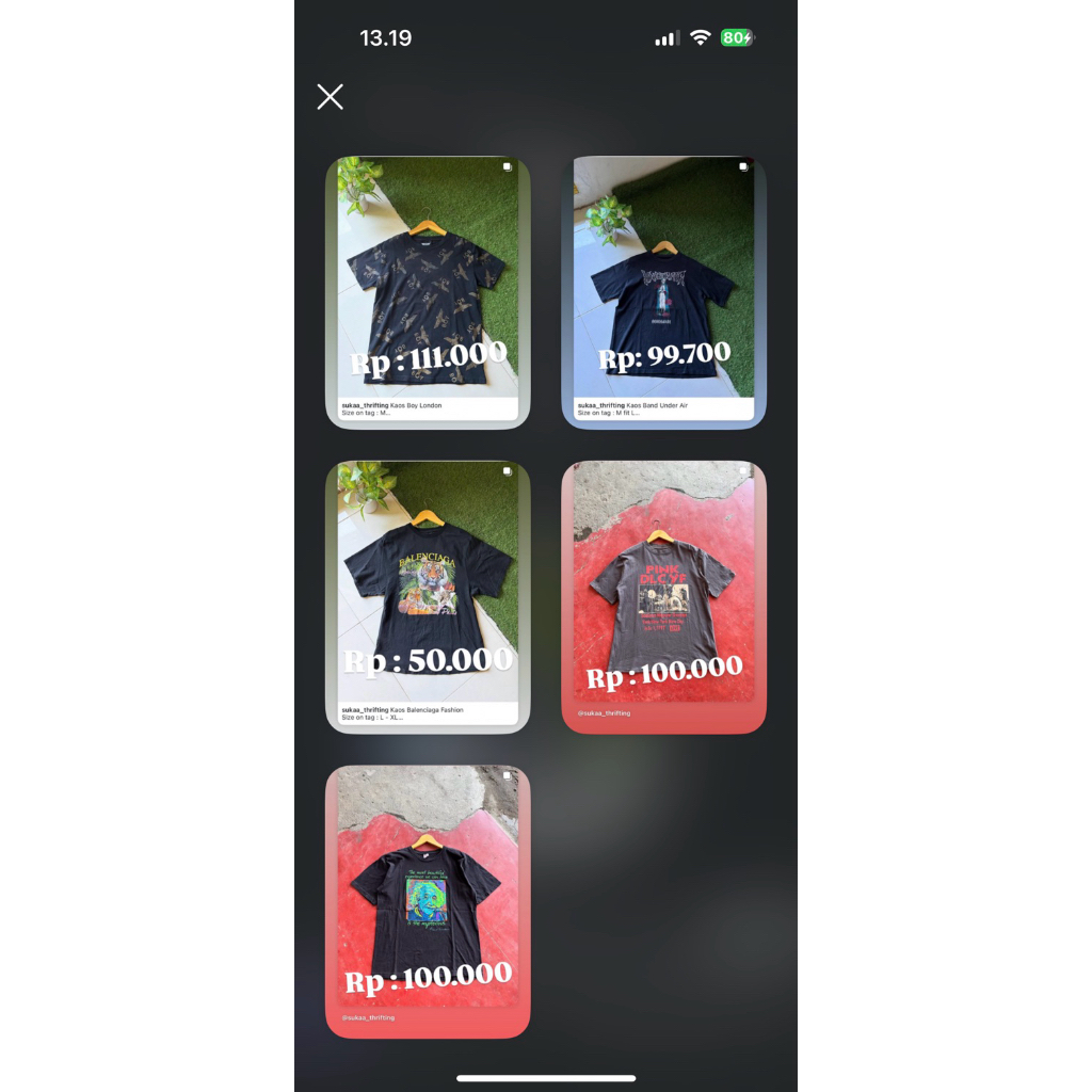 Kaos Borongan mix Full brand