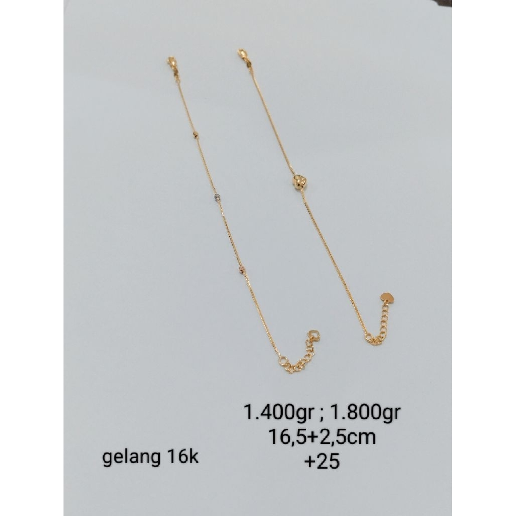 gelang emas 16 karat