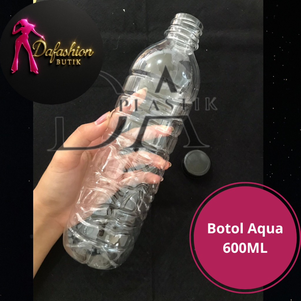 Botol Plastik Aqua 600ml | Botol Kosong Aqua | Botol Madu | Botol Juice