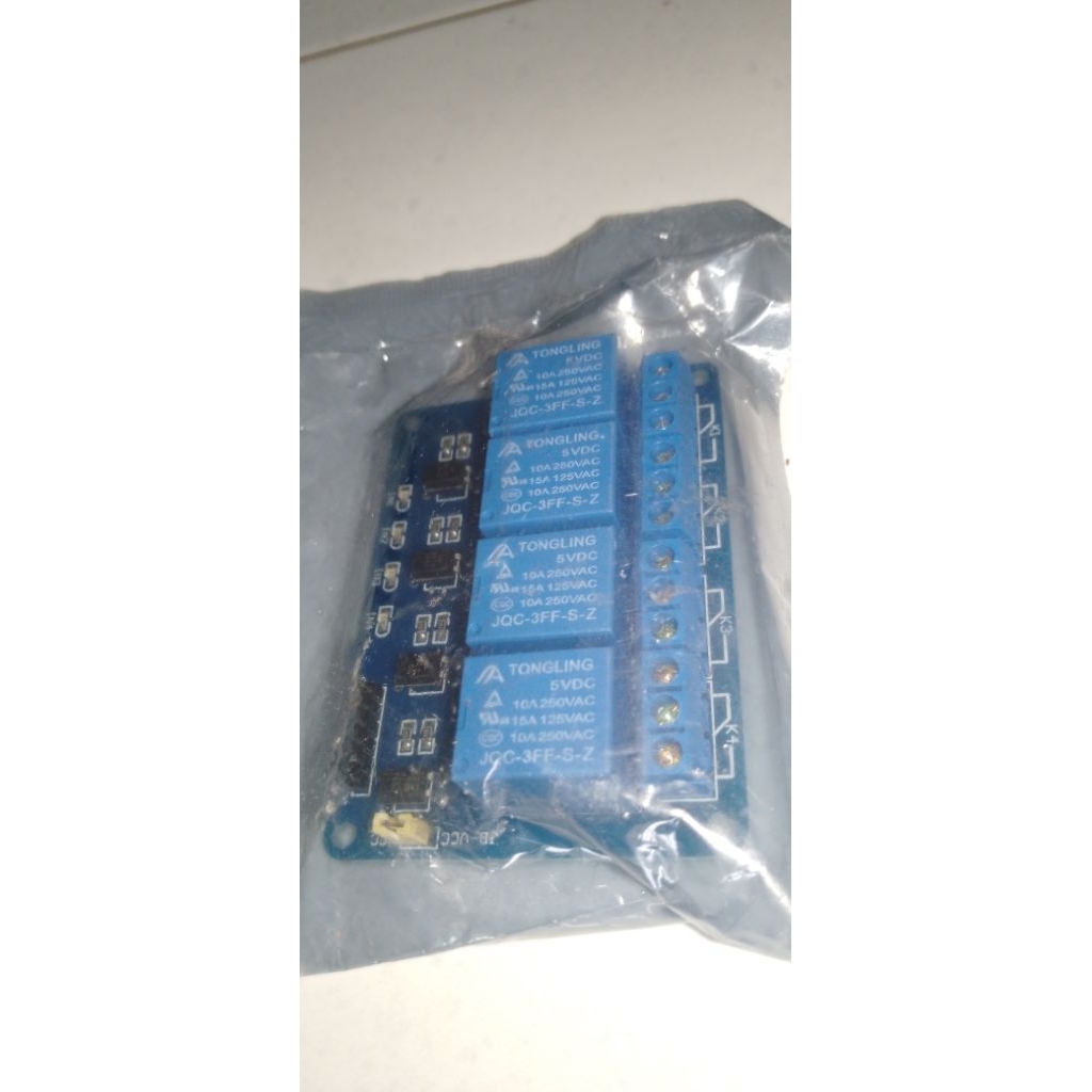 Modul Relay 4 Channel 5V DC TONGING JQC-3FF-S-Z
