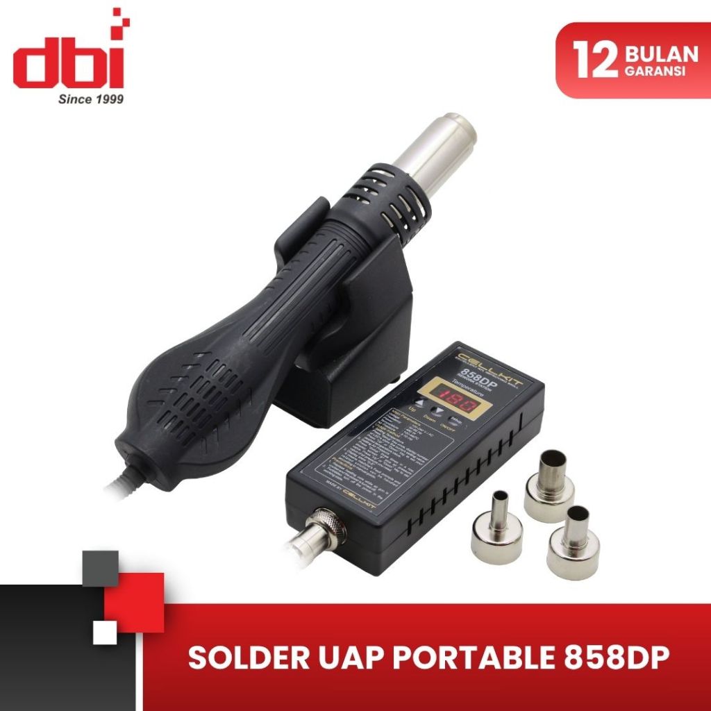 Solder Uap - Blower - Hot Air Gun Portable Digital CELLKIT 858DP