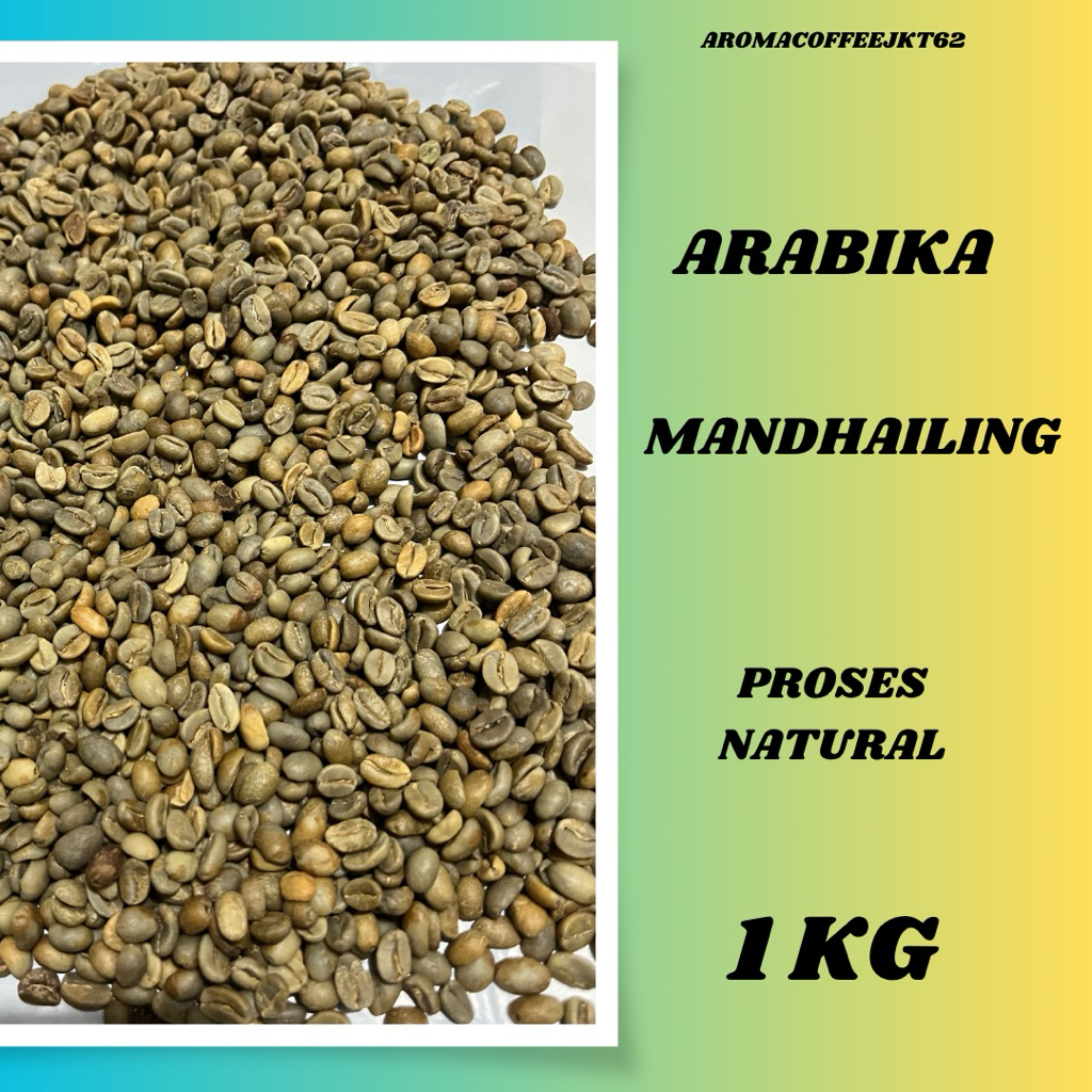Biji Kopi Mentah / Green Bean Arabika Mandailing Natural Grade 1 (1Kg)
