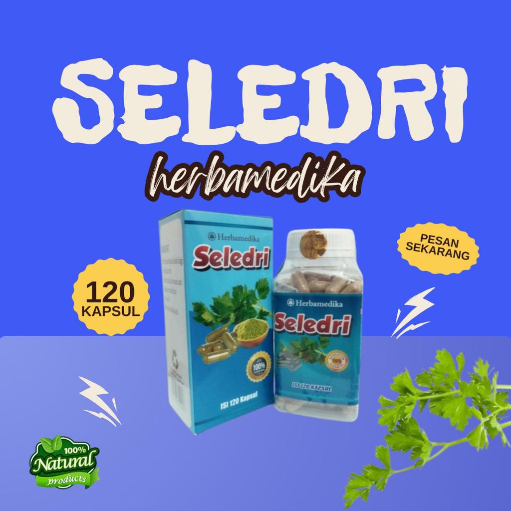 Kasul Seledri 120 Kapsul CV Herbamedika / Kapsul Herbal Daun Seledri