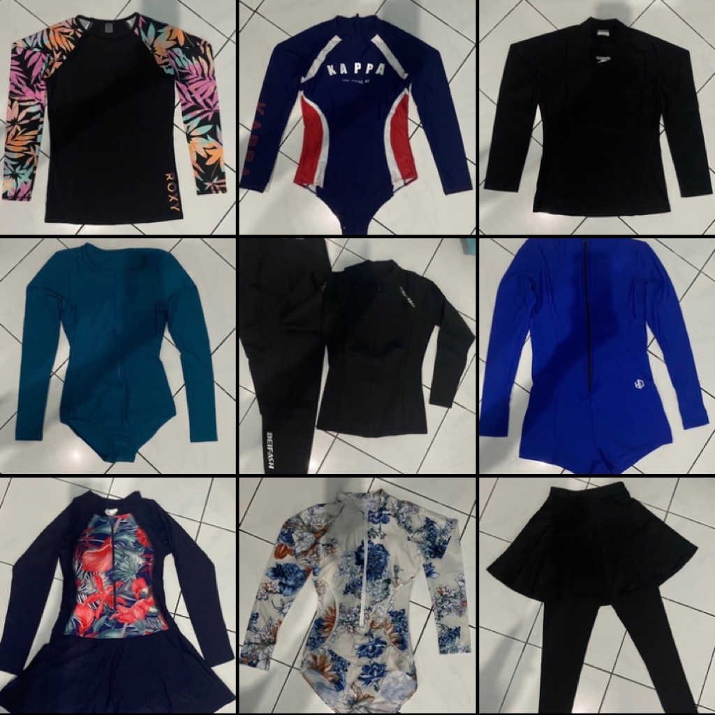 [PRELOVED] Baju Renang Wanita / Freediving / Scubadiving. Swimsuit, Swimwear, Wetsuit