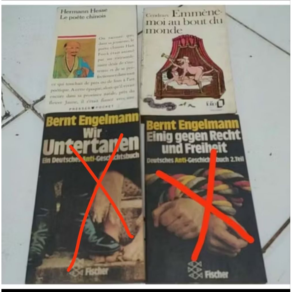 HARGA 1AN BERNT ENGELMANN EINIG GEGEN RECHAT UND FREIHEIT /WIR UNTERTANEN ein Deutsches/ CENDRARS EM